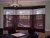 Woven wood shades - top down bottom up in dining room - Nassau County, NY